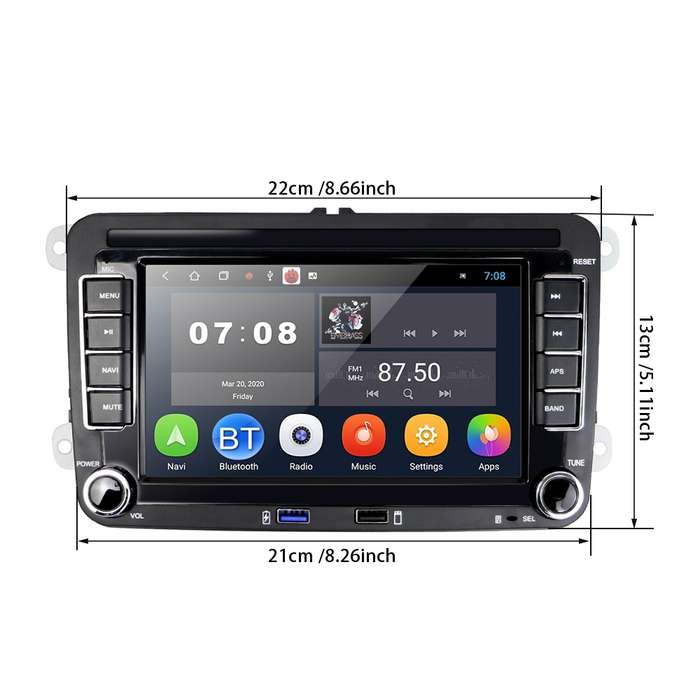 Suitable for Volkswagen 7-inch Car Multimedia Player Navigation Bluetooth Reversing Integrated Machi