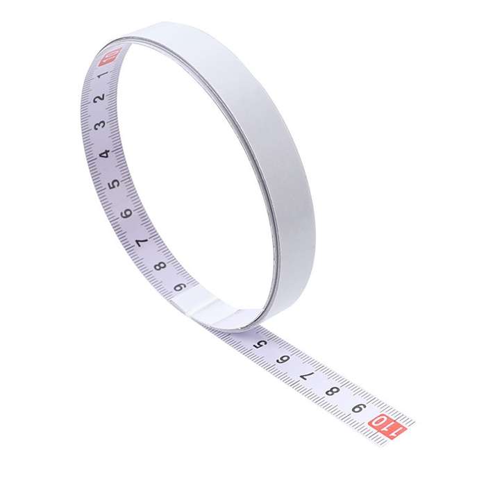 5m Sticky Scale Steel Ruler with Glue Scale Tape Measure Self-adhesive Ruler, Specification:Positiv