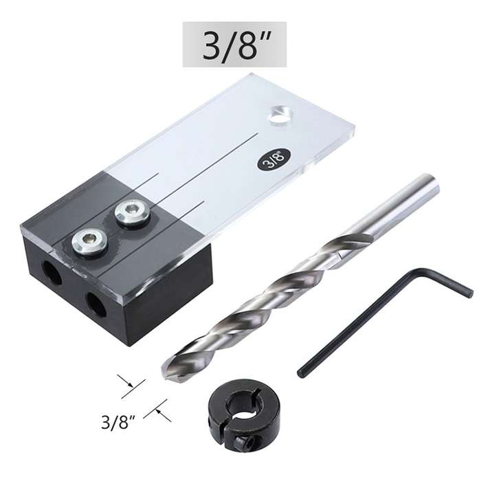 4 PCS / Set Woodworking Hole Locator Woodworking Special Hole Set Fixture Small Vertical Drilling Ho