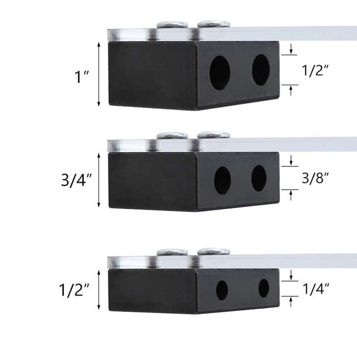 4 PCS / Set Woodworking Hole Locator Woodworking Special Hole Set Fixture Small Vertical Drilling Ho