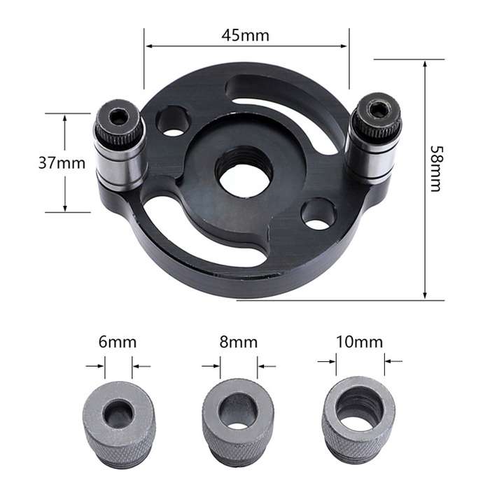 Woodworking Straight Hole Puncher Self-Centering Dowel Splicing Drilling Locator Woodworking Drillin