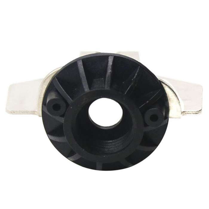 Outdoor Garden Sharpening Attachment Sawtooth Grinding Tool Electric Grinder(Black plastic + silver