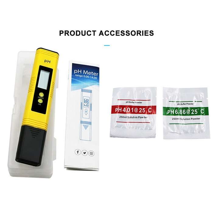 Portable High-precision PH Test Pen PH Acidity Meter PH Water Quality Detection Instrument(Blue)