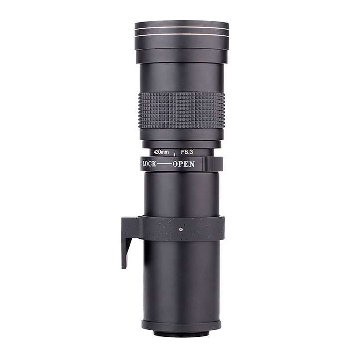 Lightdow 420-800mm Zoom Camera Lens Optical Glass Coating Photographic Lens