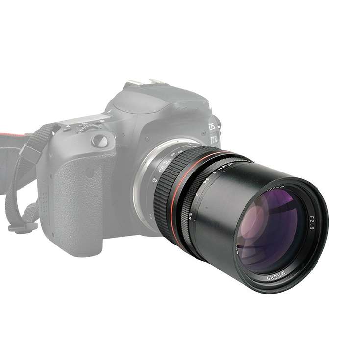 Lightdow 135mm F2.8 Full-Frame Telephoto Lens Fixed-Focus Landscape Lens