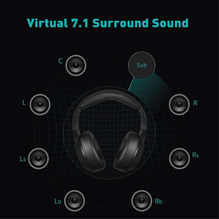 NUBWO N11 Gaming Subwoofer Headphone with Mic, Style:Single USB(Black and Blue)