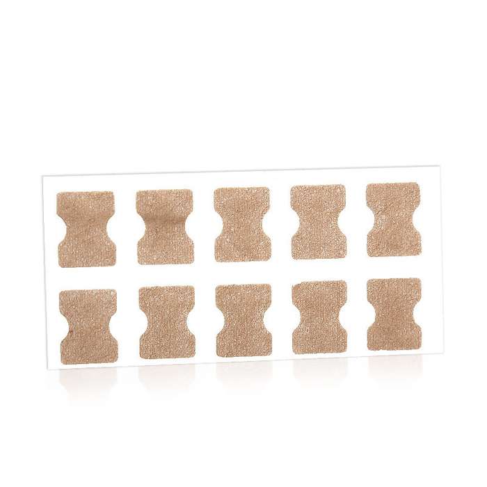 10 PCS Glue-free Orthopedic Nail Stick Toe Nail Groove Inlay Corrector(White Bottom)