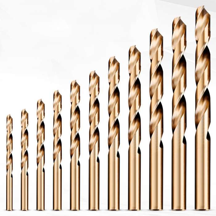 5pcs / Pack 12.5mm High Speed Steel M35 Cobalt-Containing Twist Drill Fully Ground Stainless Steel D