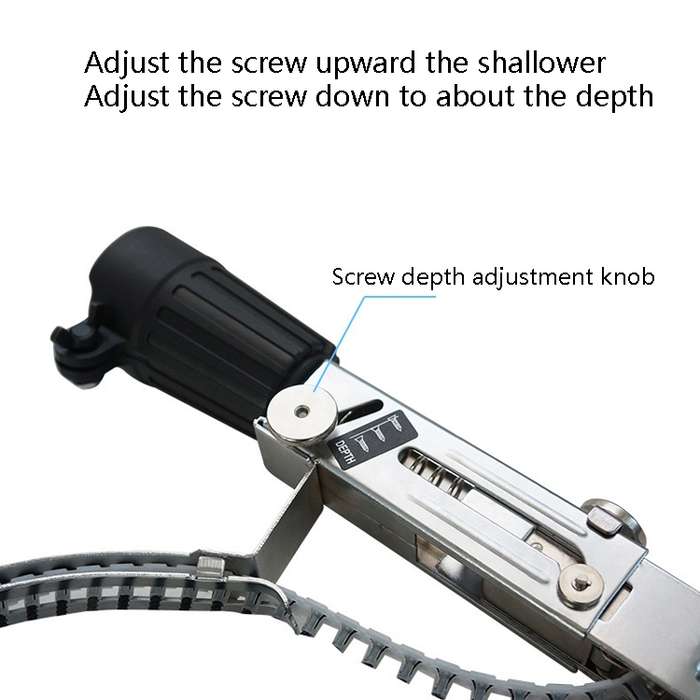 JieLi Chain Belt Screw Converter Electric Screwdriver On Gypsum Board Tool With 50 Chains Strap
