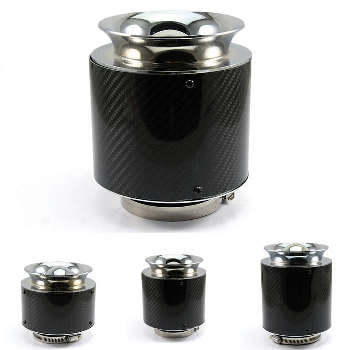 013 Car Universal Modified High Flow Carbon Fiber Mushroom Head Style Air Filter, Specification: Med