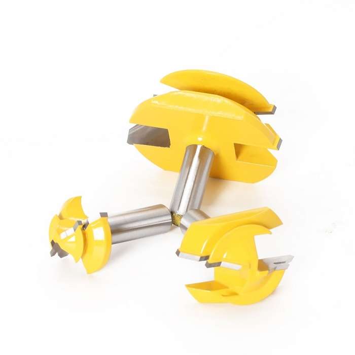 Woodworking Engraving Machine Milling Cutter 45 Degree Jointing Knife, Model: 1/2x2-3/4mm