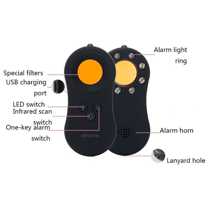 D12 Anti-Candid Camera Detection Equipment Hotel Travel Room Anti-Surveillance Camera Infrared Dete