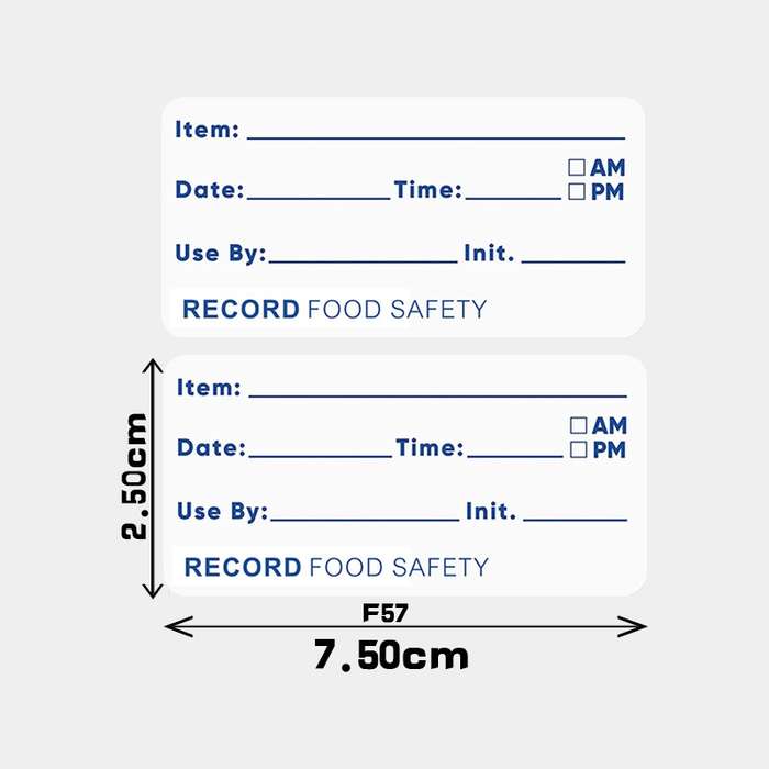 Food Date Sticker Label, Size: 7.5 x 2.5cm