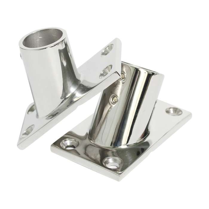 Thicken 316 Stainless Steel 60-Degree Square Tube Base Marine Boat Hardwares, Specifications: 22mm