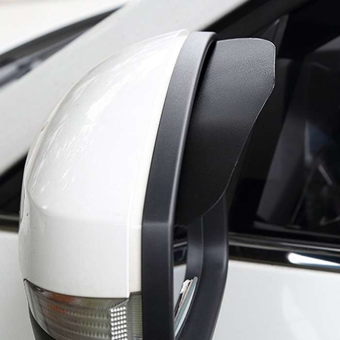 Car Rear View Mirror Rain Eyebrow Cover Catering Mirror Aluminum Alloy Rain Shield(Aluminum Alloy Re