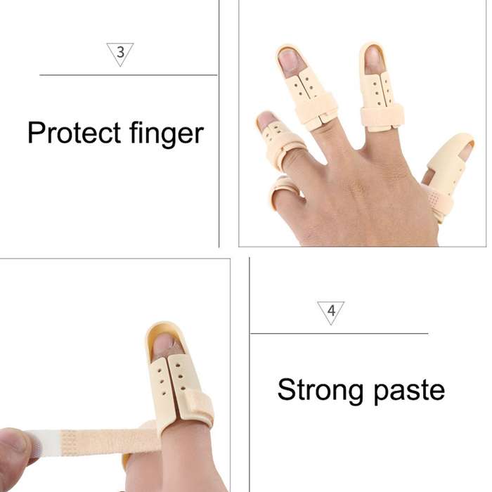4 PCS Finger Splint Brace Adjustable Finger Support Protector For Fingers Arthritis Joint Finger In