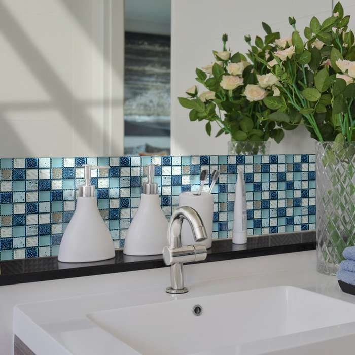 20 PCS / Set Kitchen Stove Oil-Proof Sticker Ceramic Tile Decoration Self-Adhesive Wall Sticker, Sp