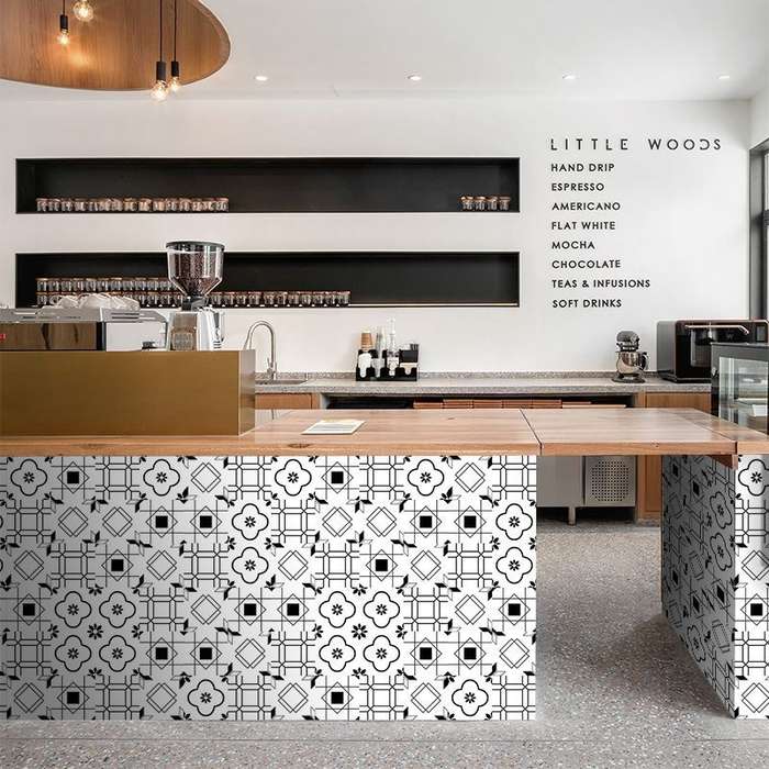 Kitchen Waterproof And Oil-Proof Background Wall Stickers Bathroom Thickened Tiles Self-Adhesive Ti