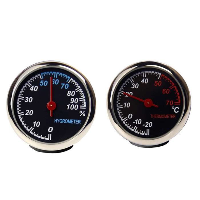 2 PCS Vehicle-Mounted High Temperature And Low Temperature Thermometer