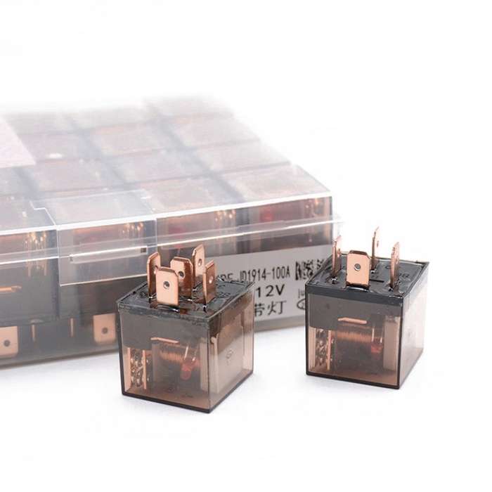 5 PCS 100A Automotive Relay With Indicator Light(24V 5 Plug 100A)