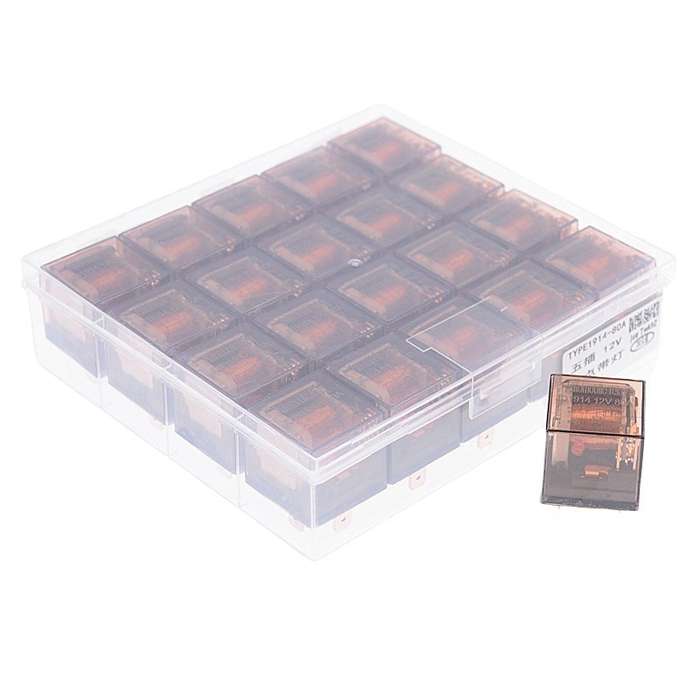 5 PCS 100A Automotive Relay With Indicator Light(24V 5 Plug 100A)