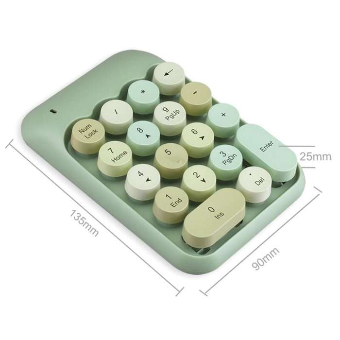 MOFii X910 2.4G 18 Keys 1600 DPI Wireless Numeric Keypad(Black)
