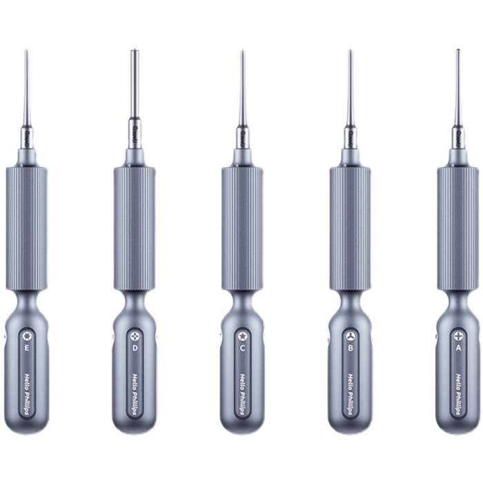 Qianli Super Tactile Grip-Type Precision Silent Dual-Bearing Screwdriver, Series: Type D Pinhead Ph