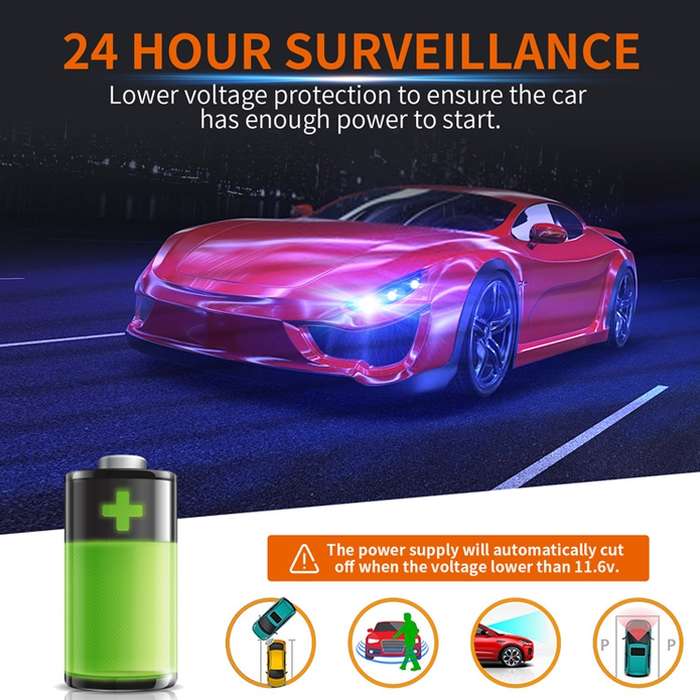 C301 12V to 5V Car ACC Takes Electricity Buck Cables, Model: Buckle + 4 x Take Appliance