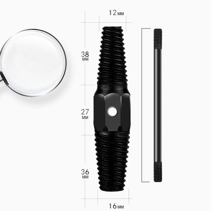 4/6 Points Screw Takeout Triangle Valve Water Pipe Broken Pipe Anti-Dirate Tool(With Booster Bar)
