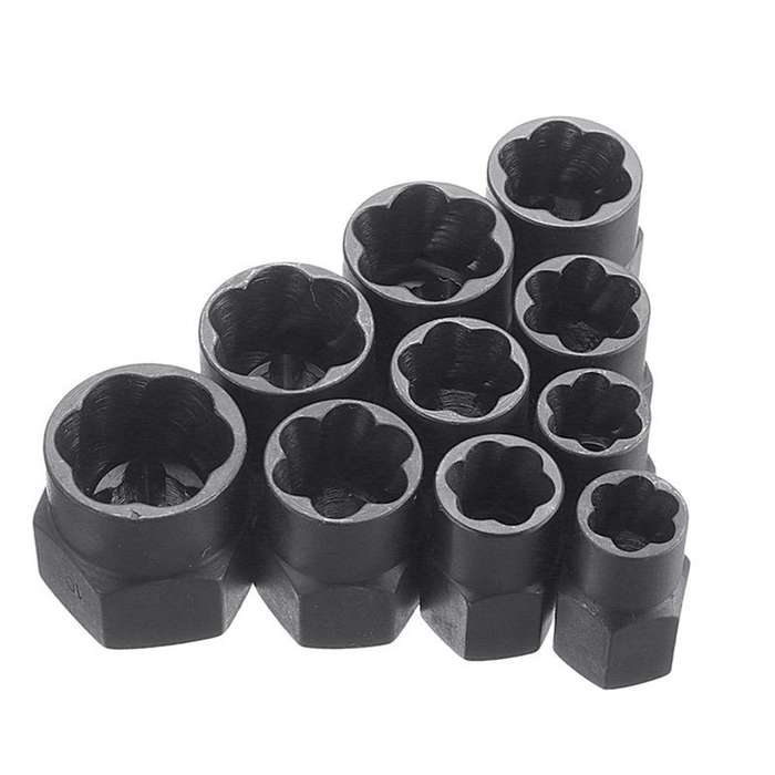 10 PCS / Set Nut Extractor Screw Removal Tool Break Wire Bolt Extractor High