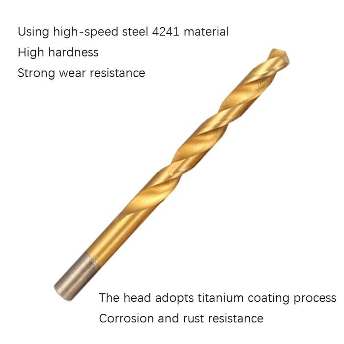 170 PCS / Set 1-10mm High-Speed Steel Metal Open Hole Straight Shank Twist Drill Bit(Black Box)