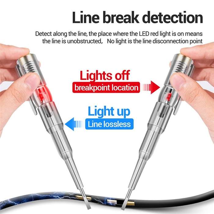 ANENG Multi-Function Induction High-Brightness Transparent Test Pen Screwdriver(B09)