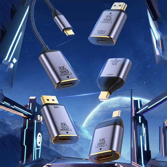 Type-C Male to HDMI Female 8K Converter, Style: 8K-001