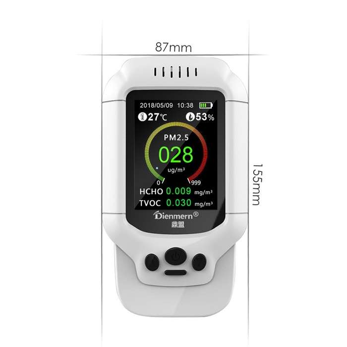 DM502 Formaldehyde TVOC Detector PM2.5 Dust Tester