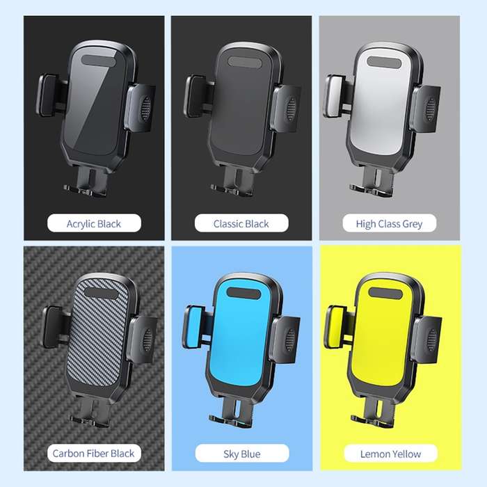 L005L+M013 Car Suction Cup Phone Holder(Black)