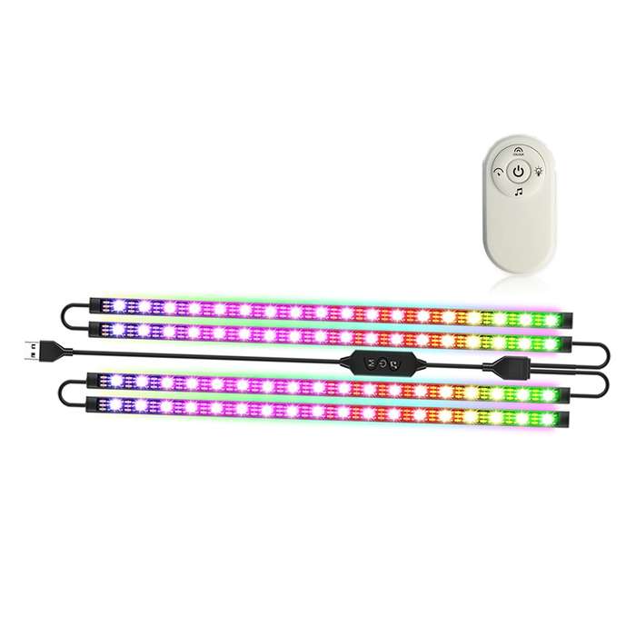 SKS-JZ-10 Symphony Car USB Foot Atmosphere Light(76 Lights)