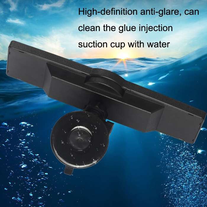 CZC-255 Car Glue Injection Suction Cup Carbon Fiber Rearview Mirror(Blue Mirror)