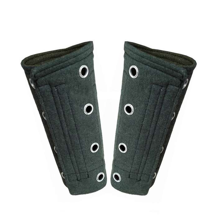 Cut-resistant Glass Arm Guard Sleeve Labor Protection, Size: One Size(Dark Green)