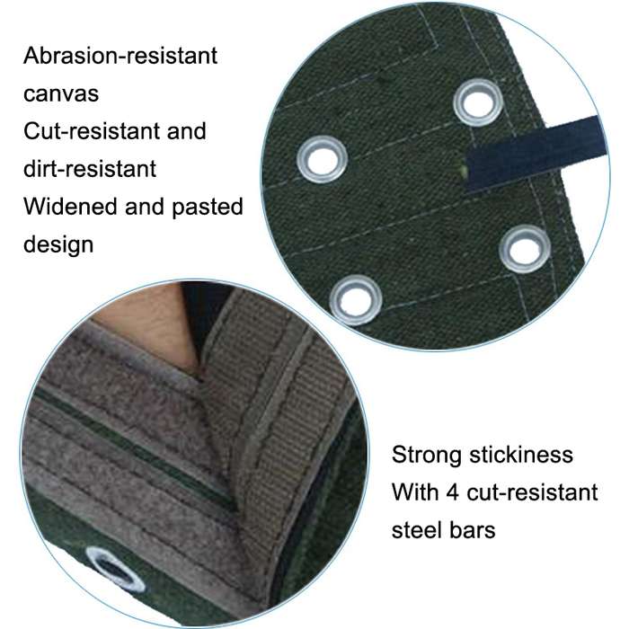Cut-resistant Glass Arm Guard Sleeve Labor Protection, Size: One Size(Dark Green)