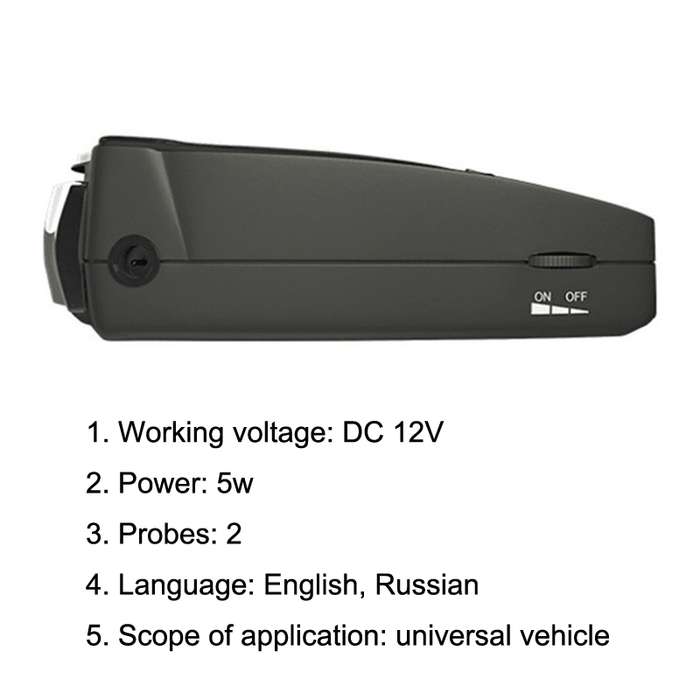 STR-525 Electronic Dog Car Radar Full Frequency Flow Speed Early Warning Device