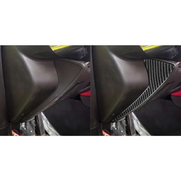 For Chevrolet Corvette C8 2pcs /Set Front Groove Side Decoration Sticker(Black)