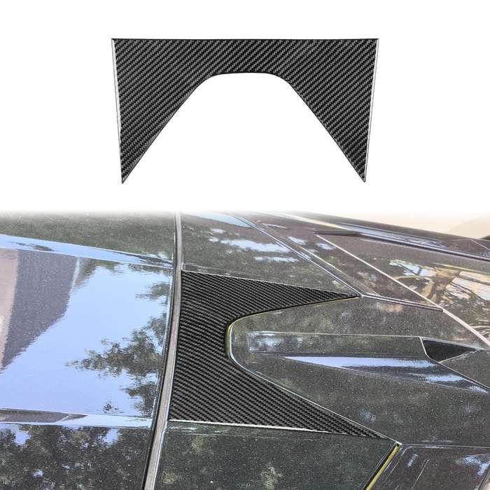 For Chevrolet Corvette C8 Roof Center Decoration Sticker(Black)