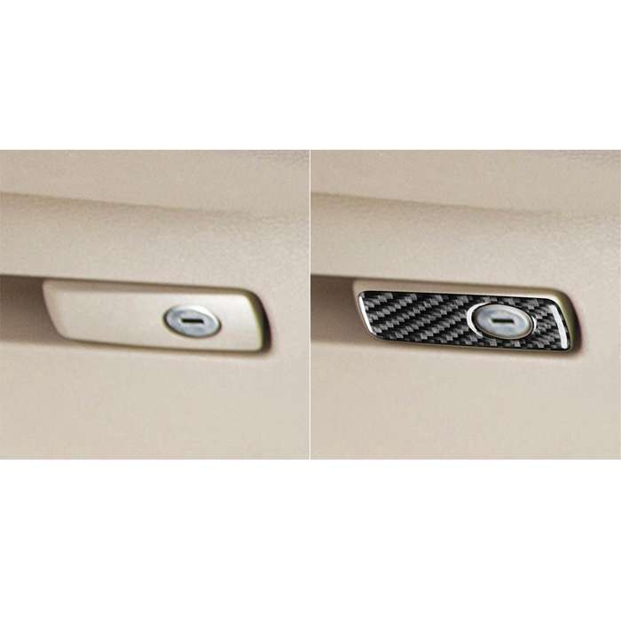 For BMW X1 F48/X2 F39 Right-Hand Drive Glove Box Handle Sticker(Black)