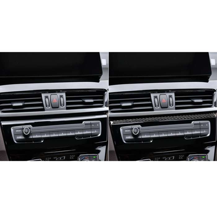 For BMW X1 F48/X2 F39 Left-Hand Drive Radio Panel Upper Sticker(Black)