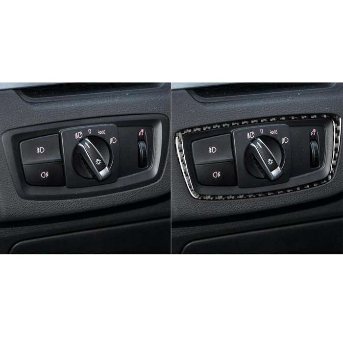 For BMW X1 F48/X2 F39 Dark Light Control Sticker(Black)