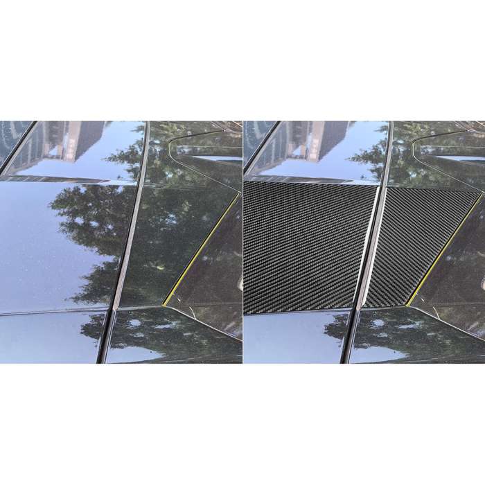 For Chevrolet Corvette C8 4pcs /Set Roof Camera Both Sides Stickers(Black)