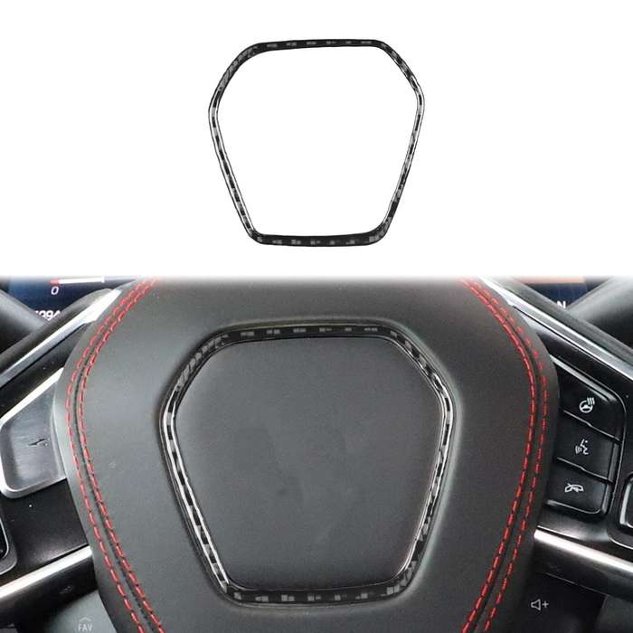 For Chevrolet Corvette C8 Steering Wheel Frame Sticker(Black)