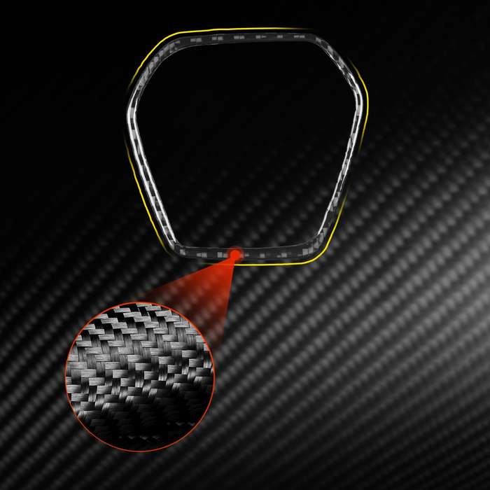 For Chevrolet Corvette C8 Steering Wheel Frame Sticker(Black)