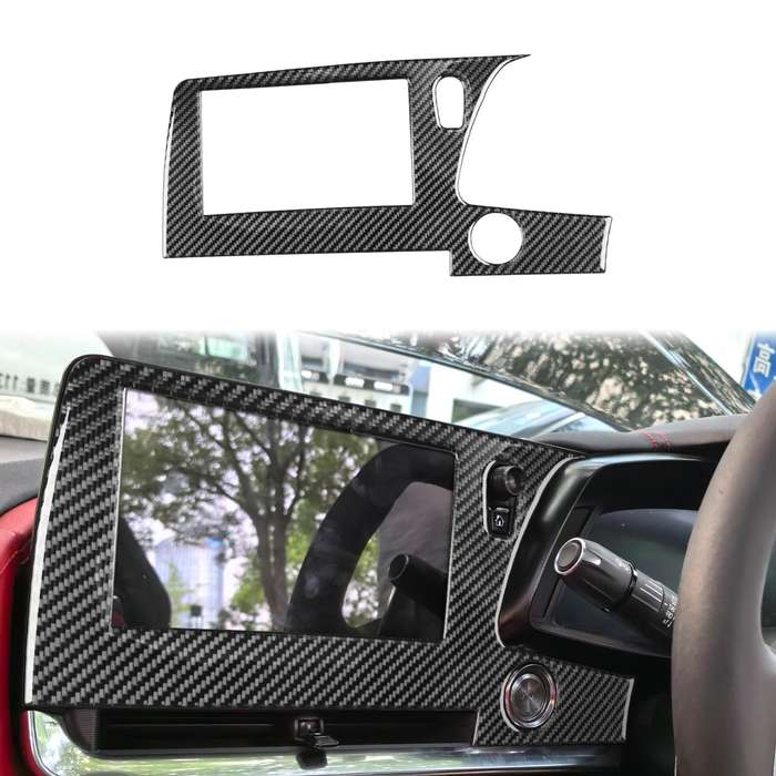 For Chevrolet Corvette C8 Right-Hand Drive Central Control Screen Frame Sticker(Black)