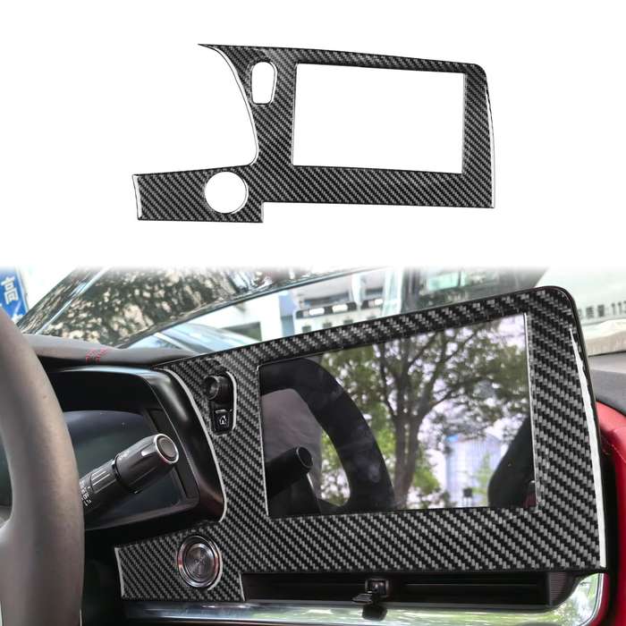For Chevrolet Corvette C8 Left-Hand Drive Central Control Screen Frame Sticker(Black)